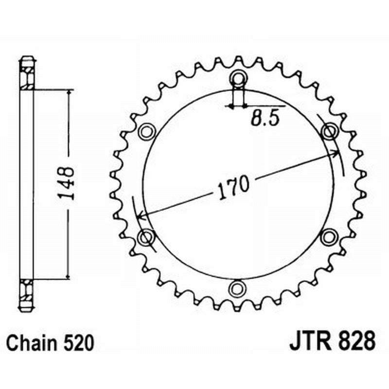 Jt Corona Jt 828 Z42 denti JTR828.42