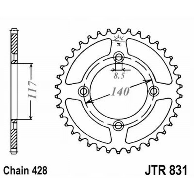 Jt Corona Jt 831 Z48 denti JTR831.48