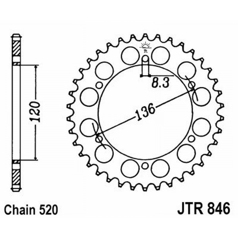 Jt Corona Jt 846 Z39 denti JTR846.39