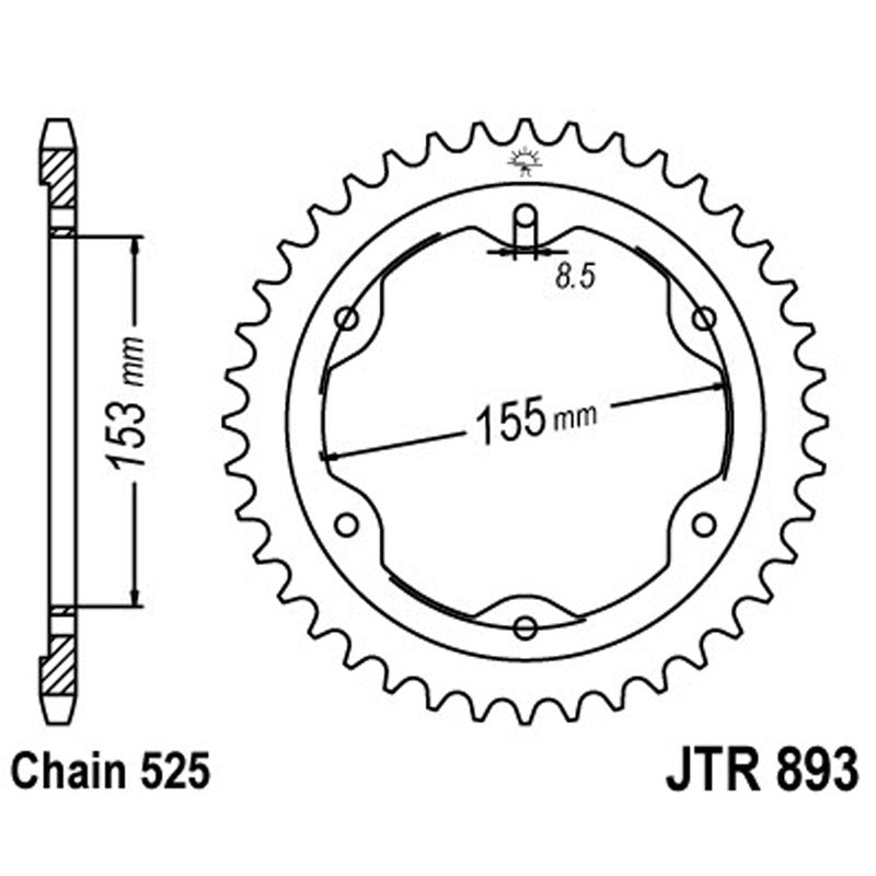 Jt Corona Jt 893 Z38 Zbk Zincata Nera JTR893.38ZBK