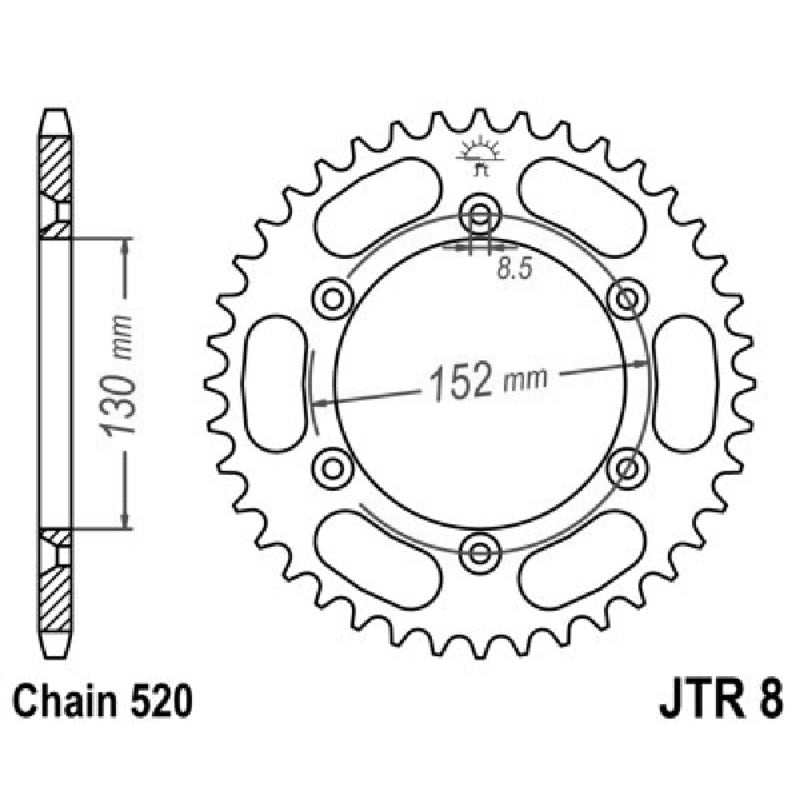 Jt Corona Jt 8 Z48 denti JTR8.48