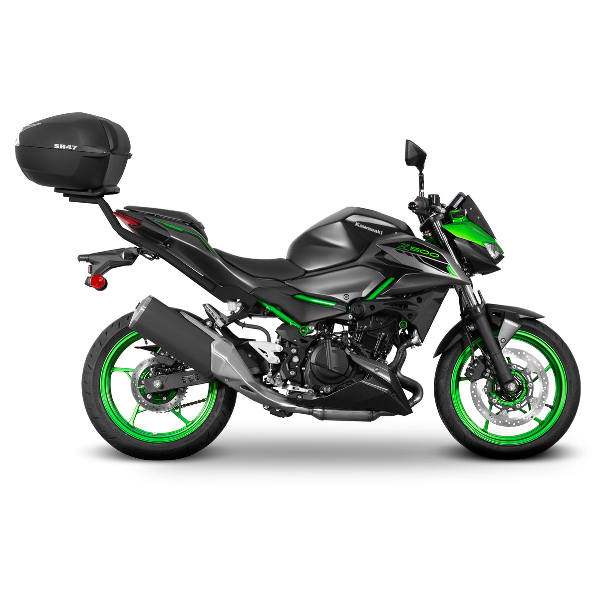 SHAD SH26 Topcase-Kit + Kawasaki Z500 Halterung 24