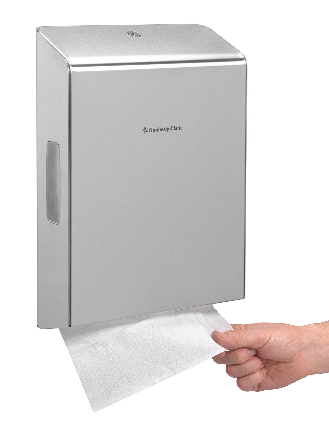 Lampa Dispenser in acciaio inox per asciugamani carta intercalati con piega a Z KC7259