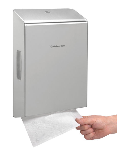 Lampa Dispenser in acciaio inox per asciugamani carta intercalati con piega a Z KC7259