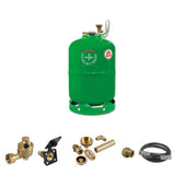 KIT Bombona Gas PRAKTO CAMPER VAN Cilindro 26,3lt + KIT EUROPA Y BOQUILLA