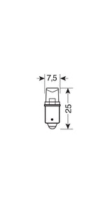 Pilot 12V Led Series - 1 Led - (T4W) - BA9s - 2 pz - Scatola - Blu
