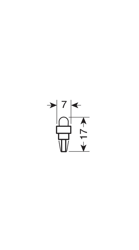 Pilot 12V Kit Lampade cruscotto 1 Led - (T5) - W2x4,6d - 5 pz - Scatola - Rosso
