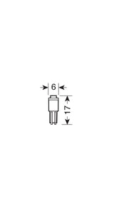Pilot 12V Hyper-Led 2 - 1 SMD x 2 chips - (T5) - W2x4,6d - 2 pz - Scatola - Blu