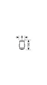Pilot 12V Hyper-LED 2 - 1 SMD x 2 Chips - BA7s - 2 Stk. - D/Blister - Blau 58475