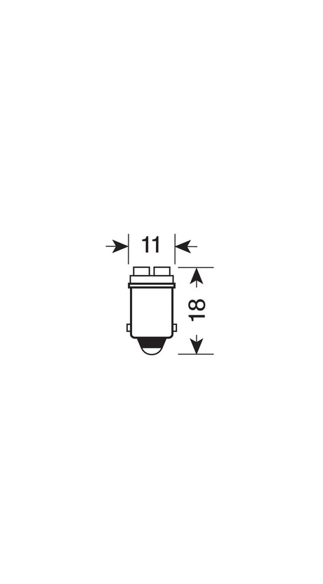 Pilot 12V Hyper-Led 6 - 2 SMD x 3 chips - BA9s - 2 pz - D/Blister - Rosso