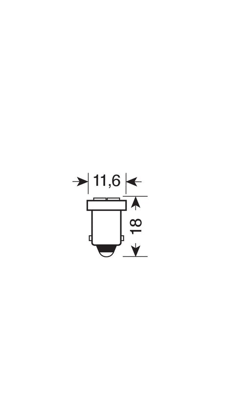 24/28V Hyper-Led 4 4 SMD x 1 chips (T4W) BA9s 20 pz Busta Bianco Doppia polarità 98248