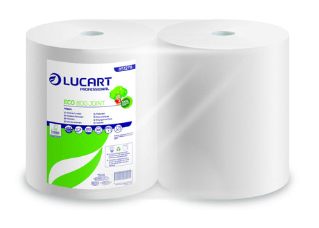 Lampa Carta Lucart Professional Eco 800 Joint - 2 veli, 25x37 cm, 800 strappi, per alimenti - Conf. 2 rotoli L851278