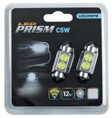Bombillas LED de anillo 12V C5W Prisma Blanco Hielo