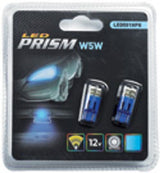 Bombillas LED de anillo 12V W5W/W3W Azul Prisma