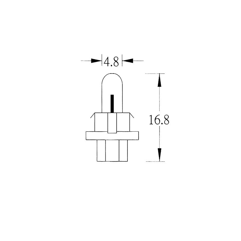 Okyami Blister 2 lampadina Led Cruscotto 12v B8,4D Blu E03009792
