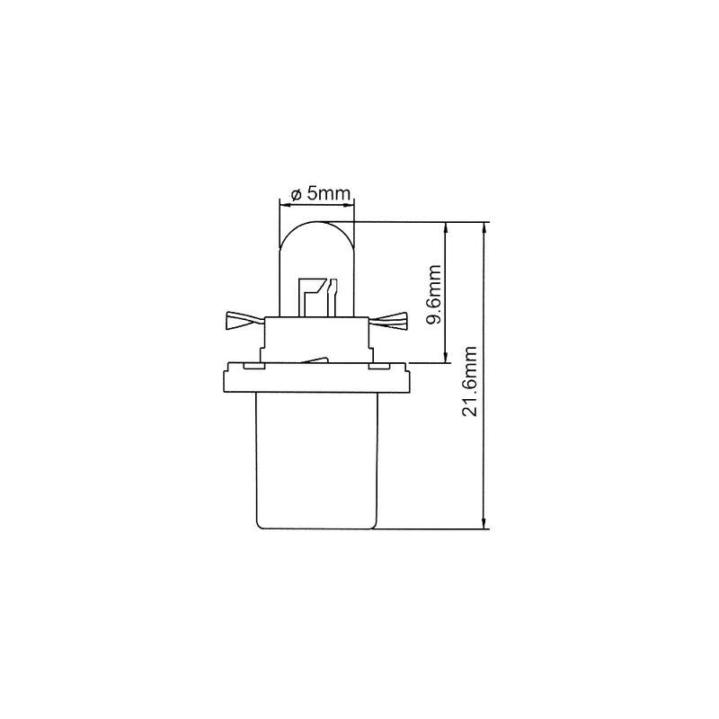 Okyami Blister 2 lampadina Led Cruscotto 12v B8,5D Bianca E03009782