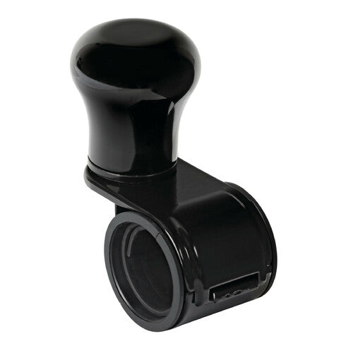 Pilot Revolve, pomo de volante de aluminio anodizado negro, soporte negro