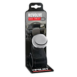 Pilot Revolve, verchromter Aluminium-Lenkradknauf, schwarze Halterung