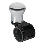 Pilot Revolve, verchromter Aluminium-Lenkradknauf, schwarze Halterung