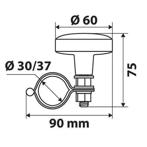 Drehbare Lampe, Lenkradknopf 00138