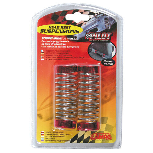 Pilot Racing Seat Suspensions 2 pz - Rosso/Cromo