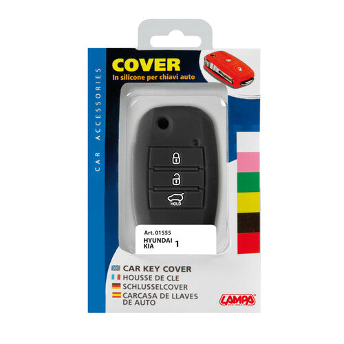 Funda para llave de coche, paquete individual - Compatible con Hyundai y Kia - 1 01555