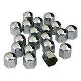 Tapas cromadas Pilot, cubiertas para pernos de acero cromado - diámetro 19 mm