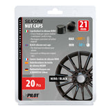 Cubiertas de silicona para pernos Pilot, 20 piezas - 21 mm