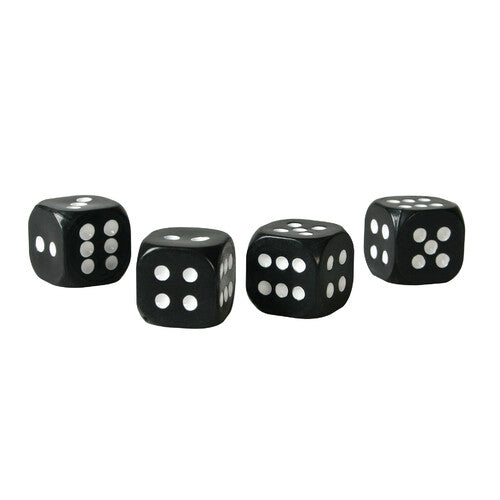 Juego de 4 tapones de válvula Pilot California-Dices, color negro