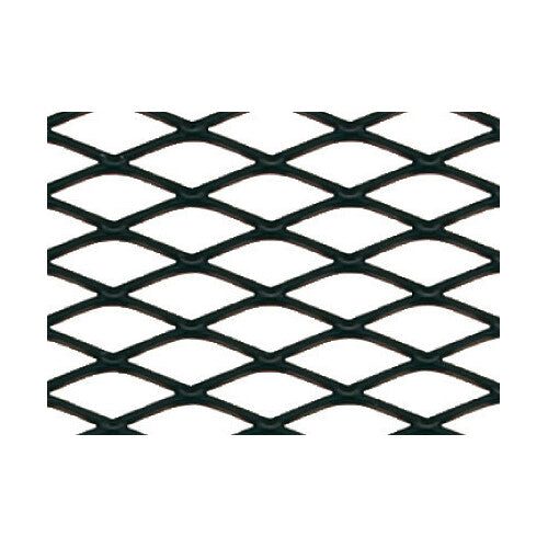 Pilot Racing Grill - Rombo medio 6x12 mm - 120x20 cm - Nero anodizzato