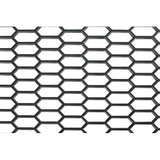 Pilot Original-Look Lüftungsgitter PP Sechseck Breit 15x35 mm 120x40 cm Schwarz