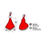 Pilot Gear Shift Boot with Ring - Black