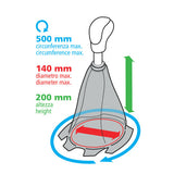 Pilot Premium Leather Gear Shift Boot - Black/Red