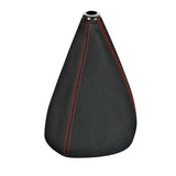 Funda de palanca de cambios Pilot Premium Sport de cuero perforado - Negro/Rojo
