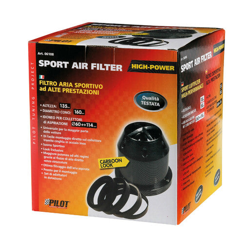 Pilot Luftfilter in Carbon-Optik