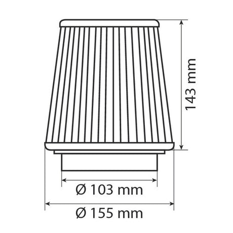 Pilot Pilot Performance AF-8 Conical Air Filter