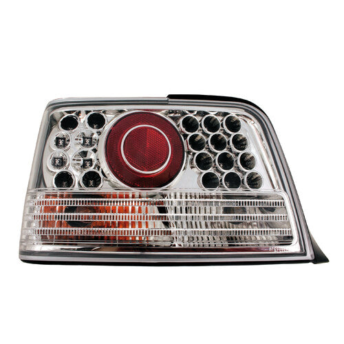 Par de luces traseras LED Pilot - Compatible con BMW E36 (9/90-3/98) - Cromadas