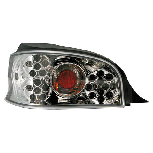 Par de luces traseras LED Pilot - Compatible con Citron Saxo (5/96-12/04) - Cromadas