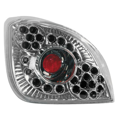 Par de luces traseras LED Pilot - Compatible con Ford Fiesta IV (8/95-1/02) - Cromadas