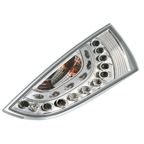 Par de luces traseras LED Pilot - Compatible con Ford Focus (10/98-12/04) - Cromadas
