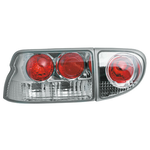 Pilot Coppia fanali posteriori - compatibile per Ford Escort Mk6 (1/95-7/00) - Cromo