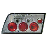 Par de luces traseras de piloto - Compatible con Opel Calibra (6/90-9/97) - Cromadas
