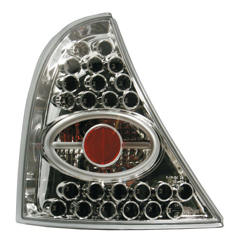 Par de luces traseras LED Pilot - Compatible con Renault Clio (4/98>) - Cromadas