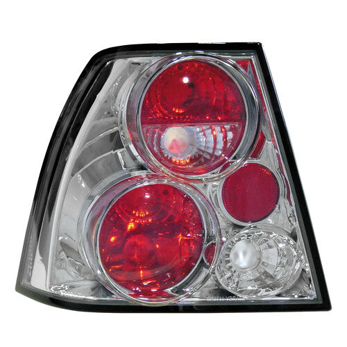 Pilot Coppia fanali posteriori - compatibile per VW Bora/Jetta (10/98-8/05) - Cromo