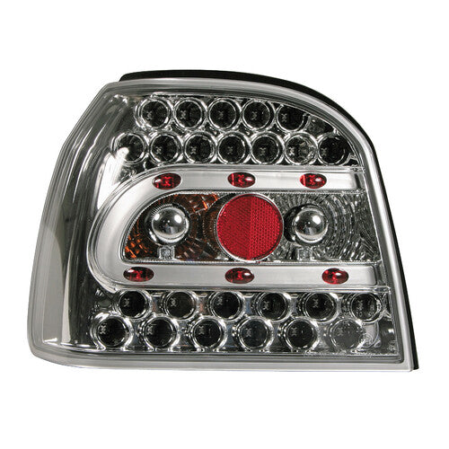 Pilot LED-Rückleuchtenpaar – Kompatibel mit VW Golf III (8/91–8/97) – Chrom