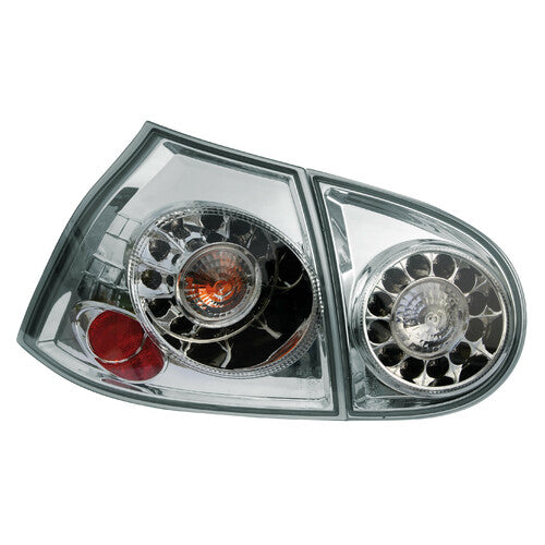 Pilot Coppia fanali posteriori LED - compatibile per VW Golf V (10/03>) - Cromo