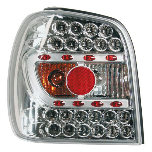 Par de luces traseras LED Pilot - Compatible con VW Polo (9/94-10/99) - Cromadas
