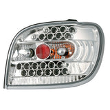 Pilot Coppia fanali posteriori LED - compatibile per Toyota Yaris (4/99>12/05) - Cromo