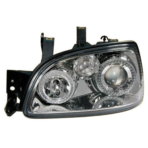 Pilot Coppia fanali anteriori Angel-Eyes - compatibile per Renault Clio (3/96-3/98) - Cromo