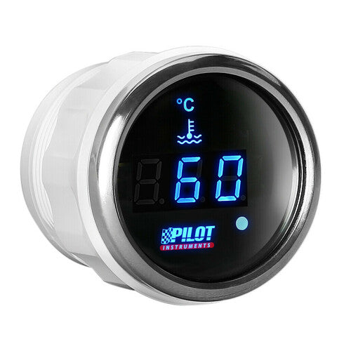 Manómetro digital Pilot Black, temperatura del agua - 2 (52 mm)